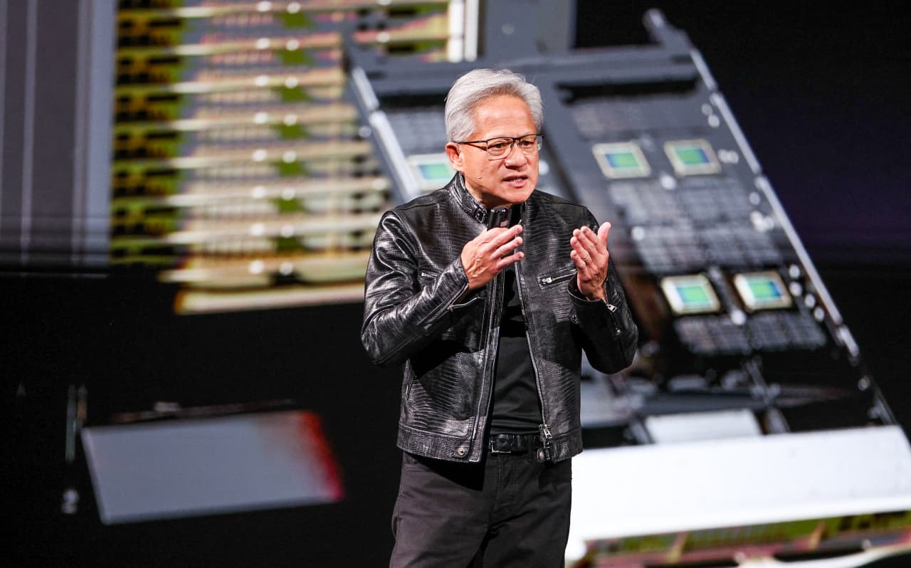 Intel and AMD shares fall more than Nvidia rises on new PC superchip