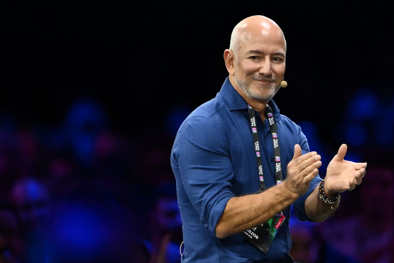 Jeff Bezos says Elon Musk&#x2019;s timeline for data centers in space is &#x2018;probably not right&#x2019;