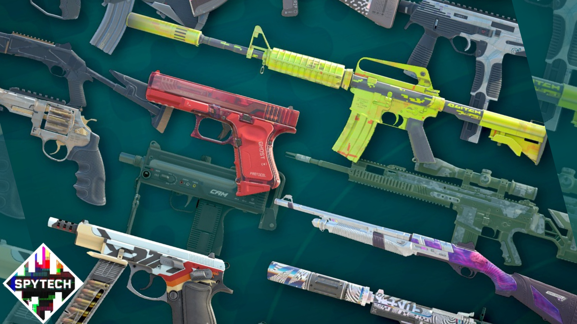 Every Spy Tech collection skin in CS2