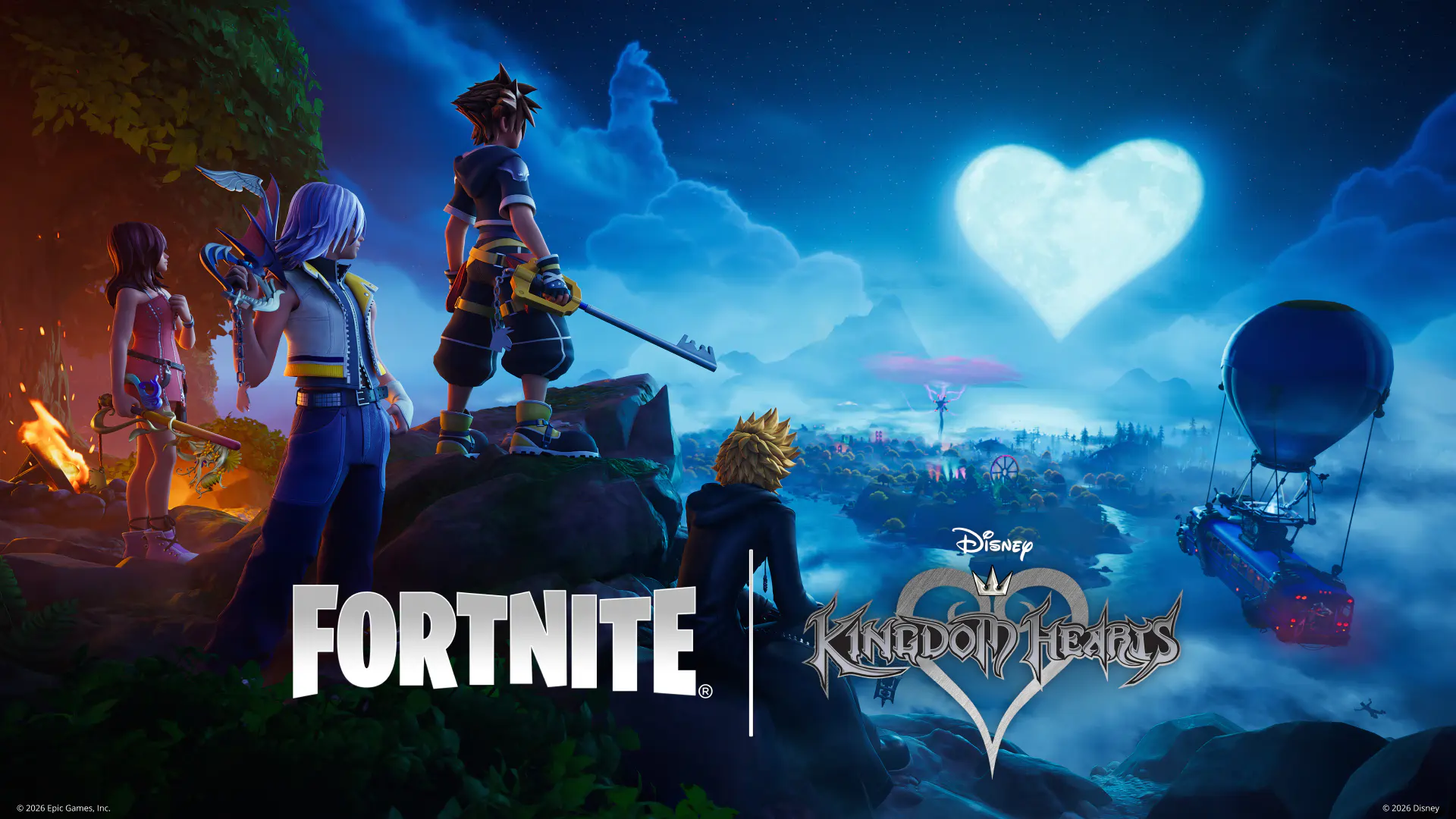 All Kingdom Hearts skins coming to Fortnite