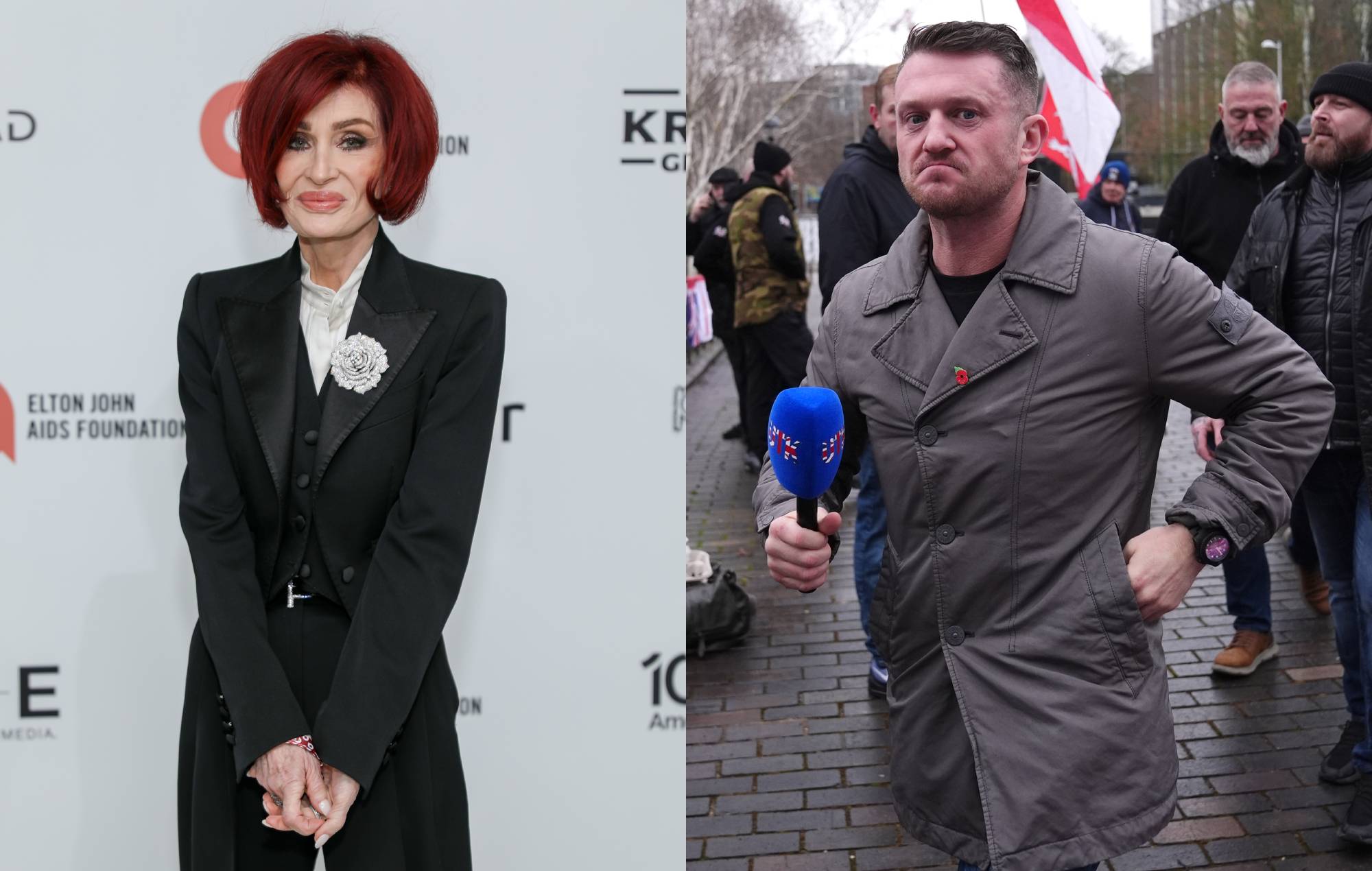 Sharon Osbourne indicates she will join Tommy Robinson&#8217;s anti-immigration march