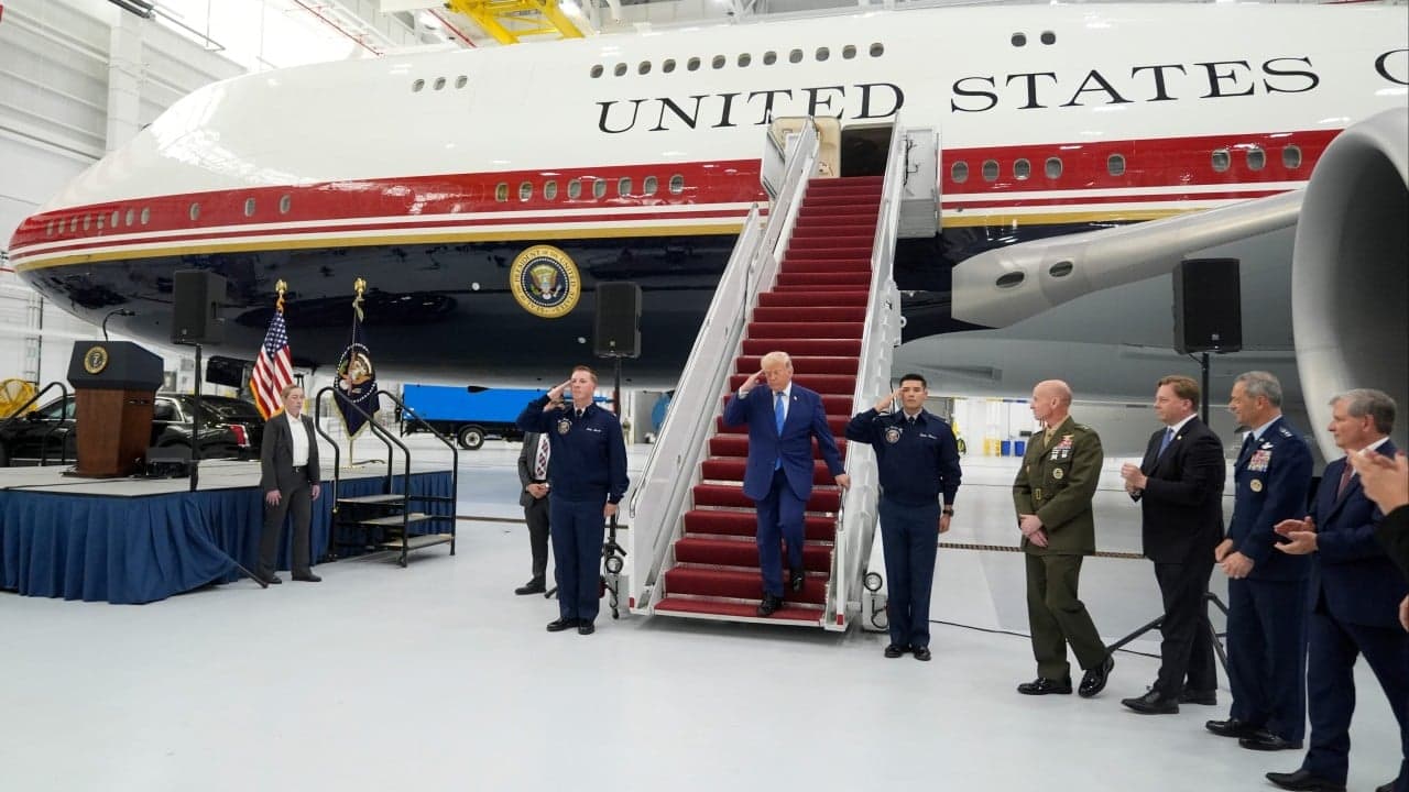 Trump unveils new Air Force One, as he plans trips to China and Turkey