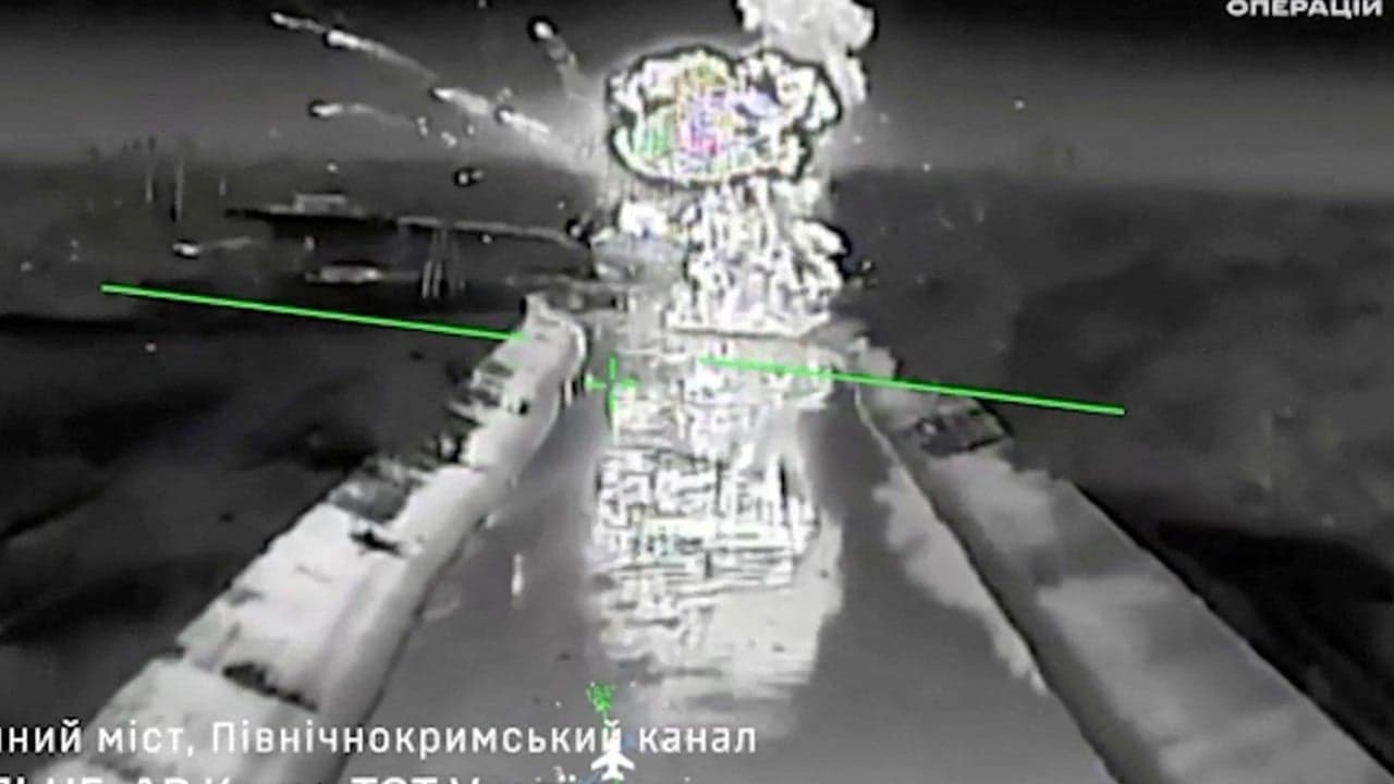 Ukraine drones knock out power in Russia-held Crimea’s biggest city