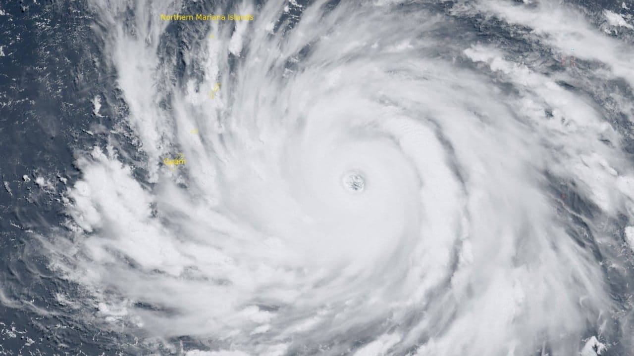 US Pacific islands prepare for Super Typhoon Bavi