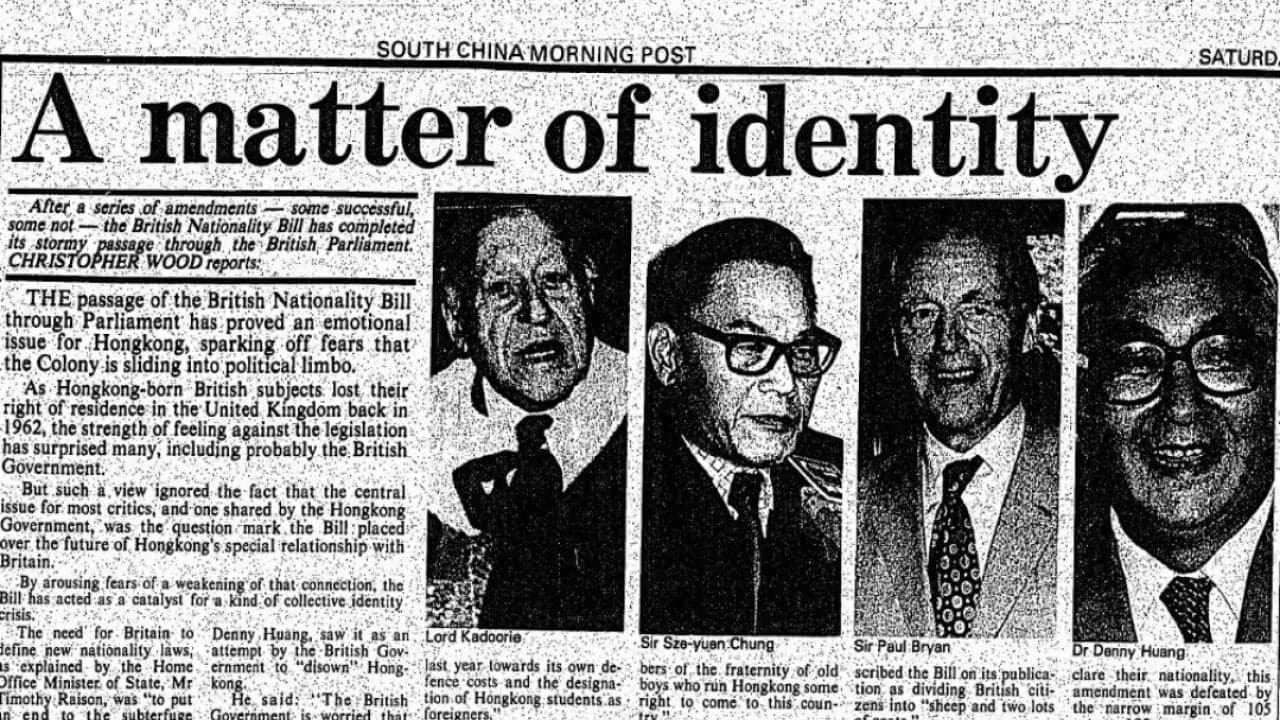 ‘Identity crisis’: UK passes British Nationality Bill in 1981 – SCMP archive