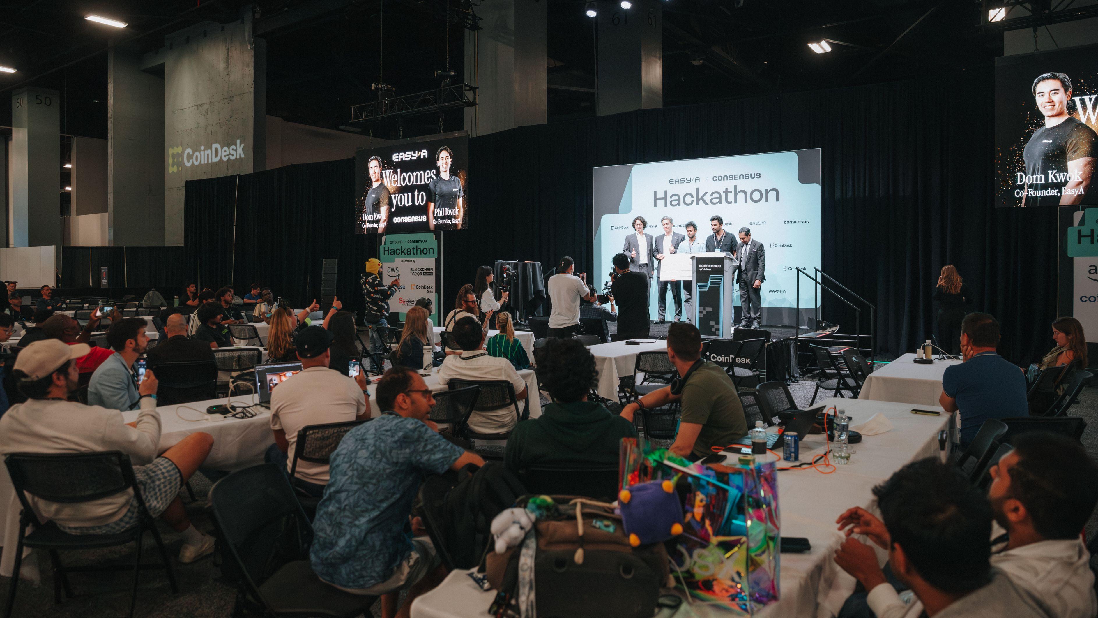 AI agents fueled a frenzy of startup building at the Consensus Miami EasyA hackathon