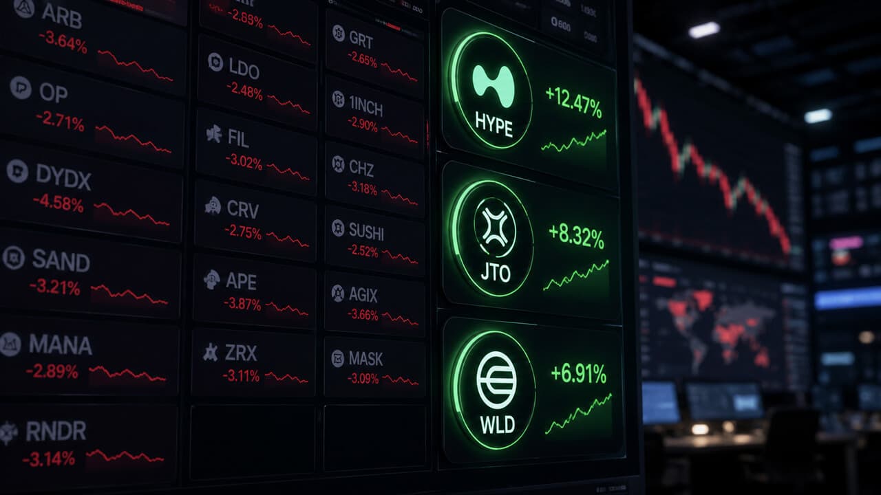 HYPE, JTO and WLD wins are looking more like exceptions than an altcoin season signal