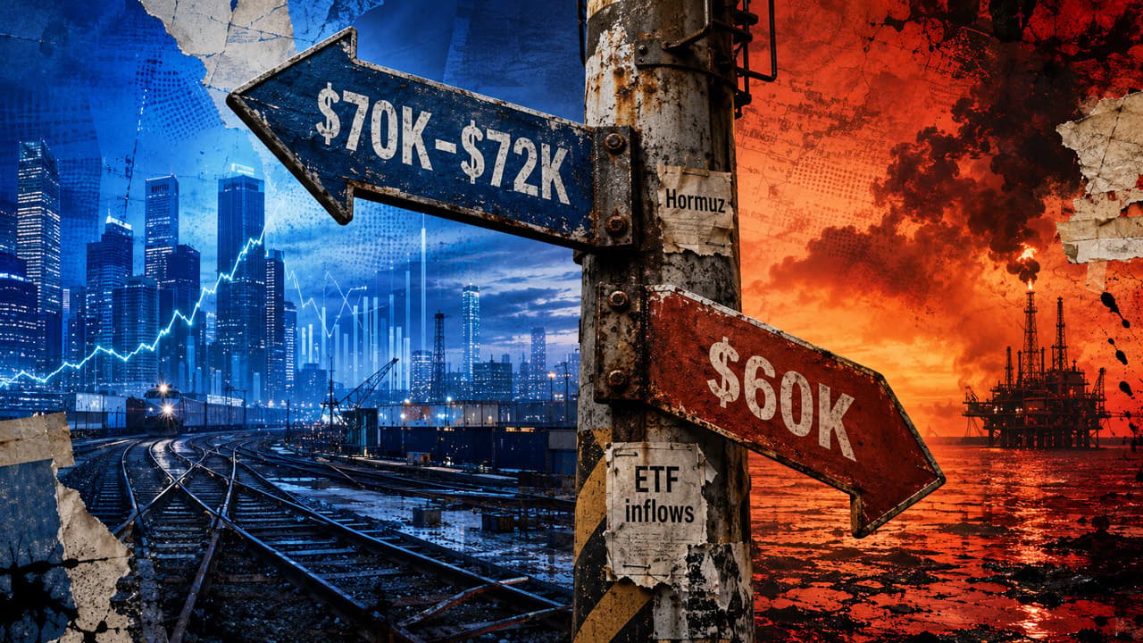 Bitcoin faces $70,000 breakout or $60,000 drop this weekend as Hormuz tensions rise