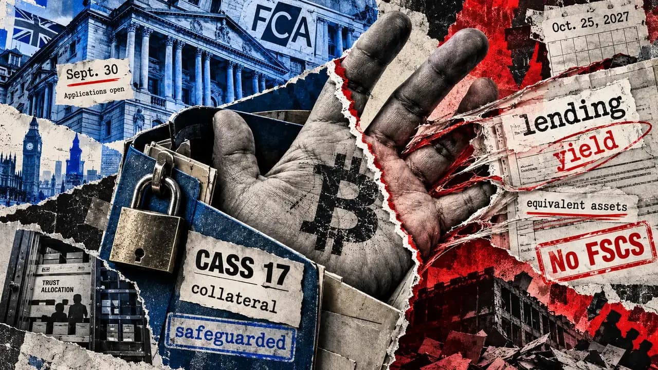 UK’s 2027 crypto rules let firms remove trust protection from Bitcoin lent for yield