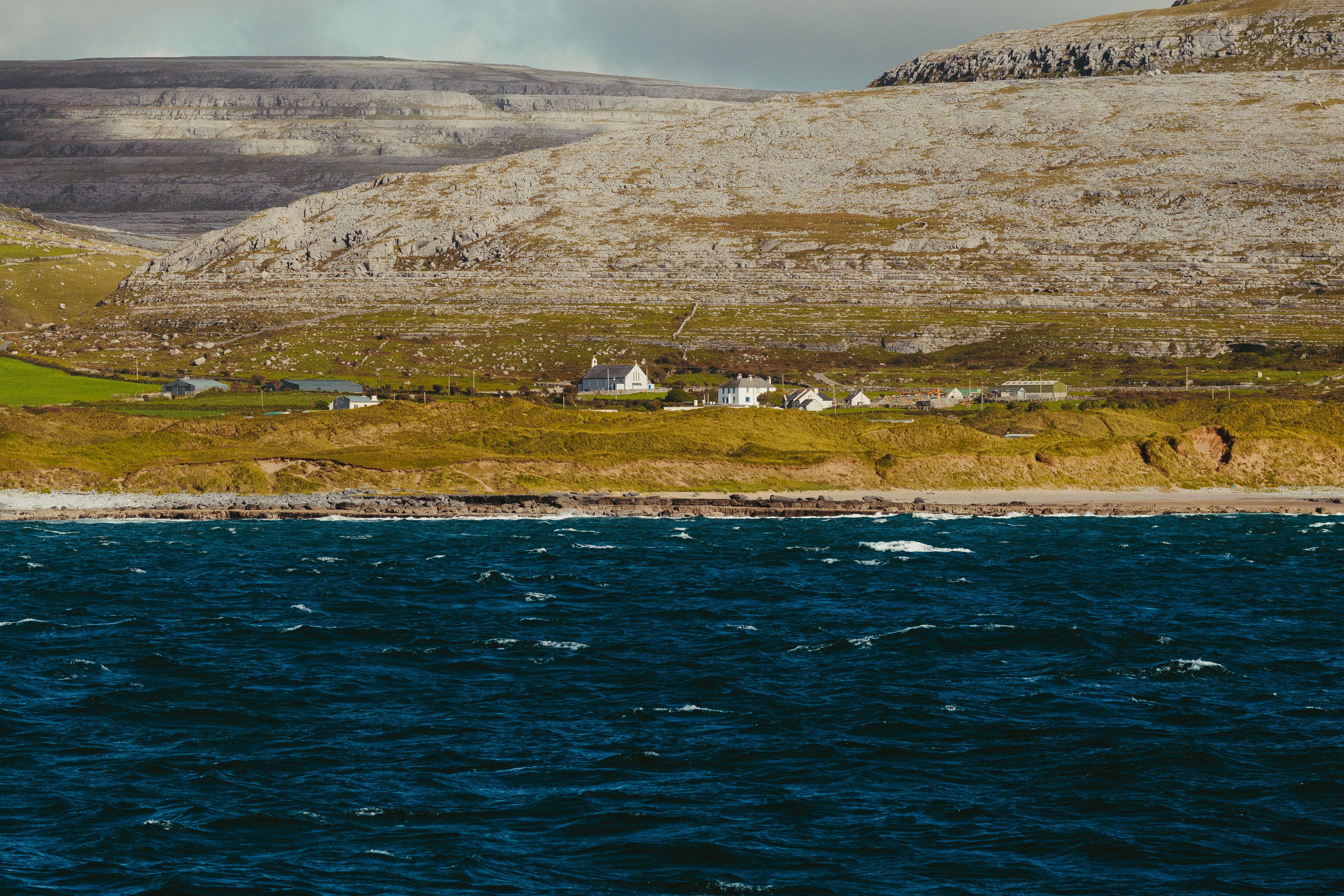 Beautiful coastal landscape of Inishmore in County Galway, Ireland.