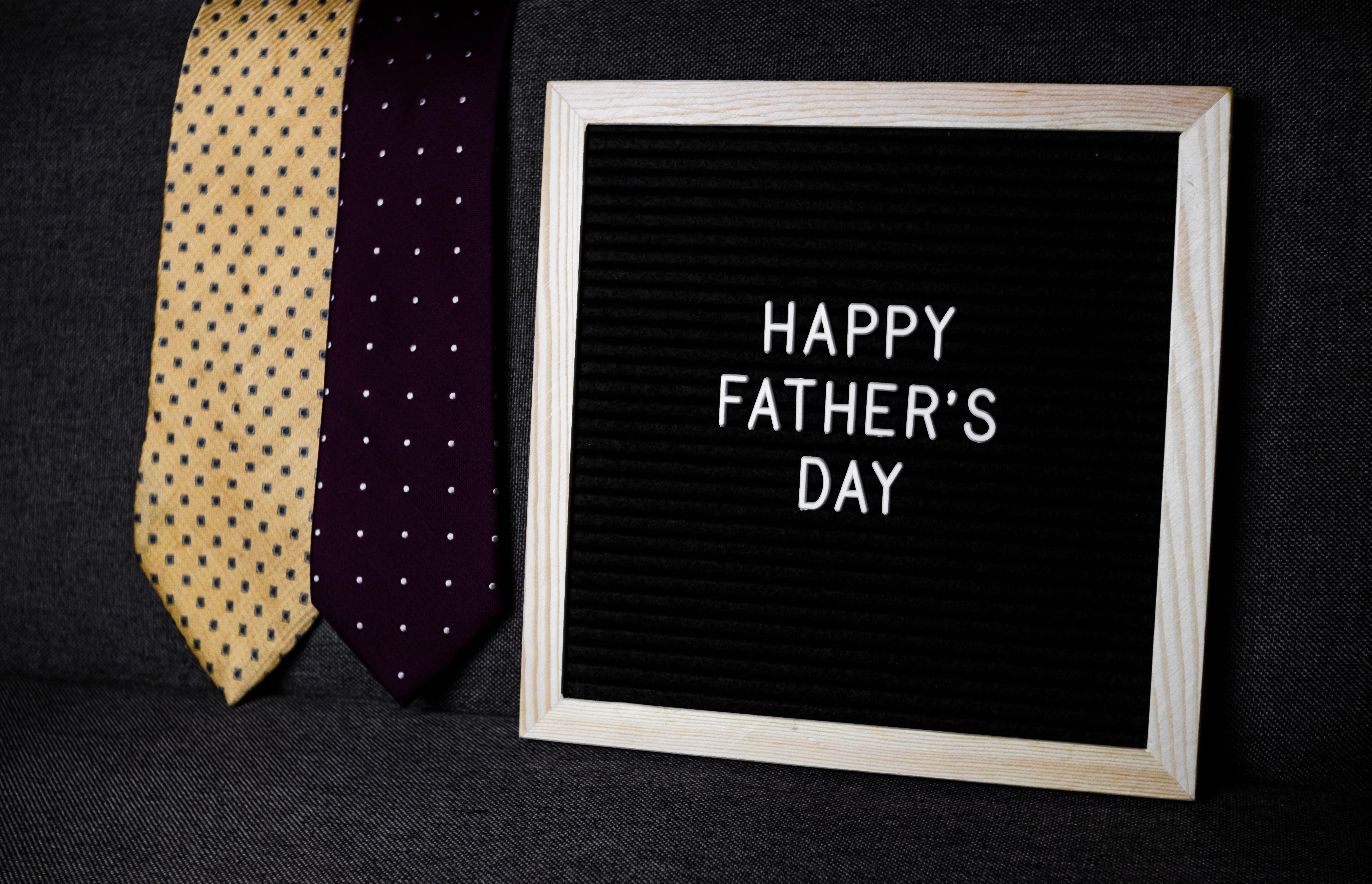 Celebrate Father's Day with classic neckties and a heartfelt message.