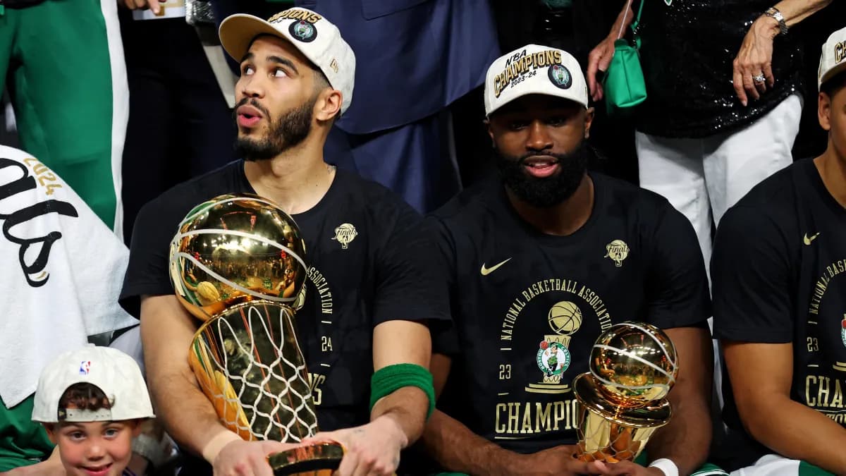 Celtics' Jayson Tatum breaks silence on no longer being teammates with 76ers' Jaylen Brown