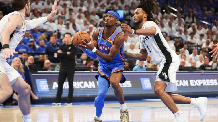 Thunder respond in Game 2, even Western Conference finals despite injury concerns