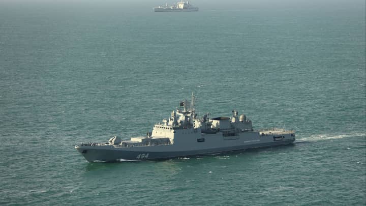 Russian warship fires warning shots at UK yacht in English Channel