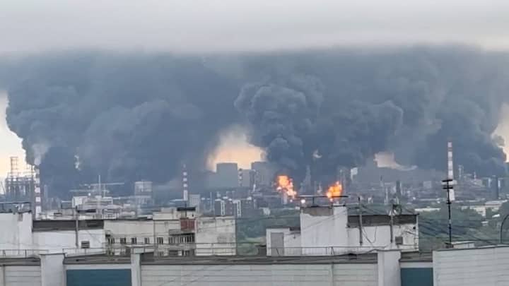 Drones hit Moscow oil refinery as Russia and Ukraine exchange strikes
