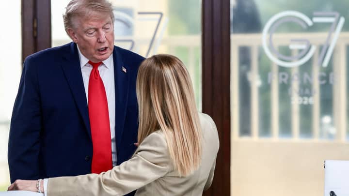 Trump escalates spat with Italy’s Meloni over G7 photo claim