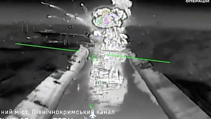 Ukraine drones knock out power in Russia-held Crimea’s biggest city