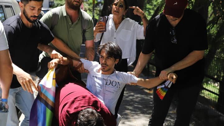Police in Turkey detain dozens at Istanbul Pride event after authorities banned march