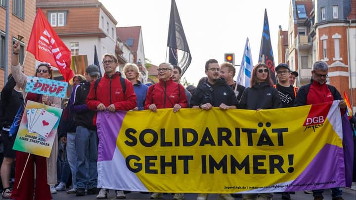 ‘We won’t tolerate this’: thousands in Germany protest against far-right AfD
