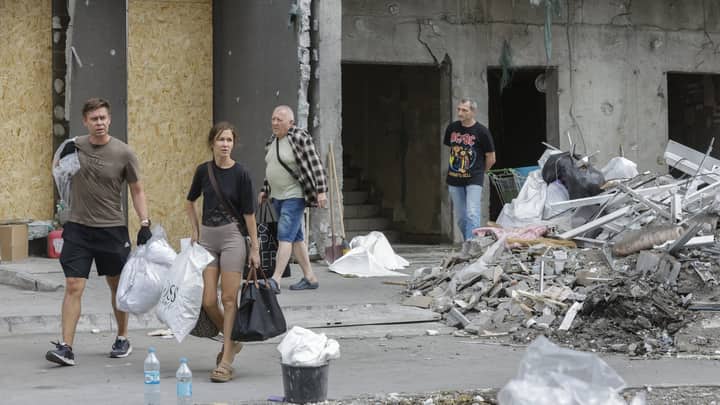 Barrage of explosions rocks Kyiv after Ukraine says drones attacked Russia ‘shadow fleet’