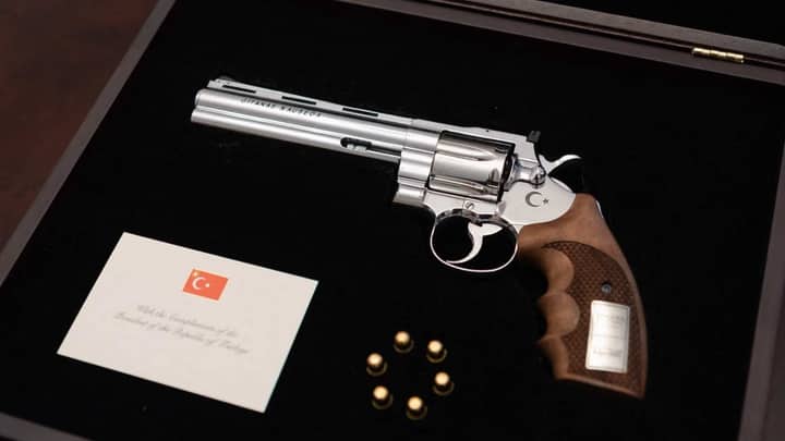 Turkish president’s ‘unusual’ gift to Nato leaders: 1 revolver, 6 bullets
