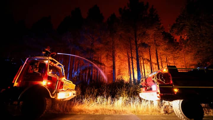 Heatwave-fuelled wildfires rage in southern France, Italy and Spain