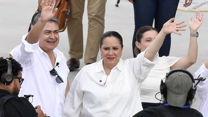 Former Honduras president Hernandez returns home after Trump pardon