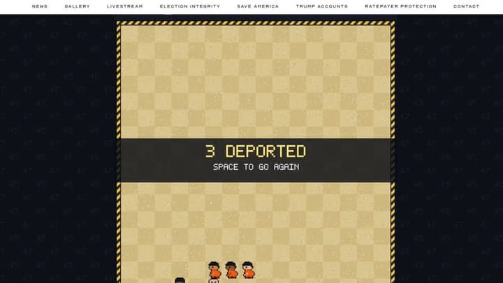 White House video games depict migrant captures, building border wall