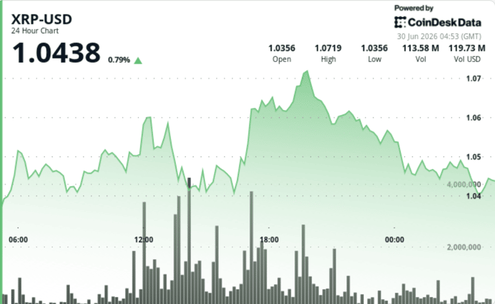 XRP holds $1 support as network activity rises and leverage clears out