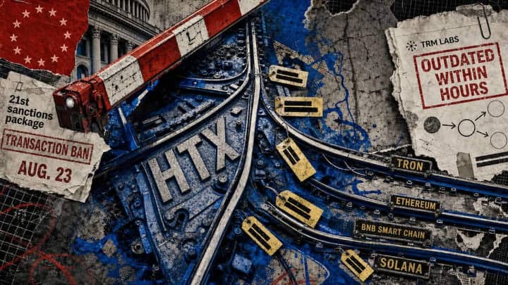 EU expands HTX crackdown as Russia-linked crypto network keeps shifting its financial rails