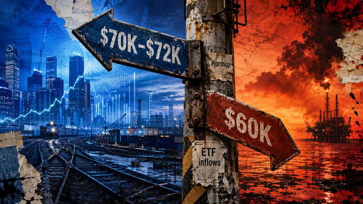 Bitcoin faces $70,000 breakout or $60,000 drop this weekend as Hormuz tensions rise