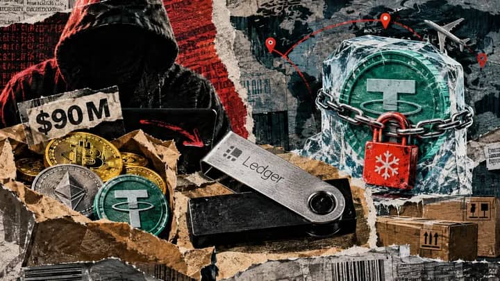 Ledger hack scare nears $90 million as Tether moves to freeze stolen USDT