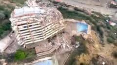 Aerial footage reveals destruction in coastal Venezuela