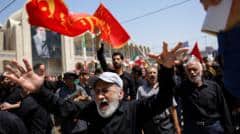 Large crowds gather in Tehran on first day of Ayatollah Khamenei's funeral
