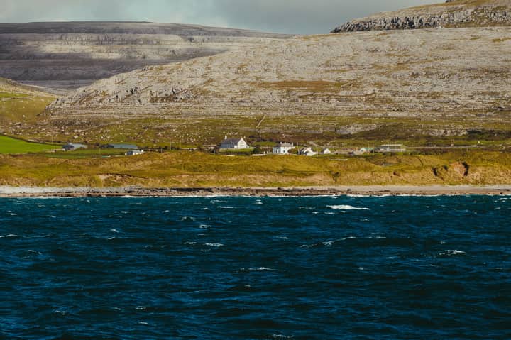 Beautiful coastal landscape of Inishmore in County Galway, Ireland.