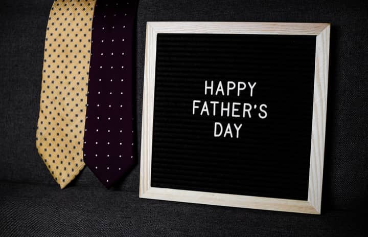 Celebrate Father's Day with classic neckties and a heartfelt message.