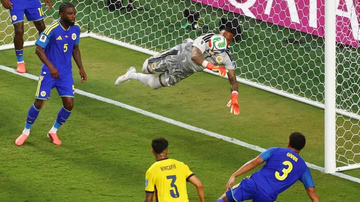 Goalkeeper Eloy Room makes history as tiny Curacao gets first World Cup point