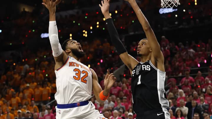 Karl-Anthony Towns reveals why he said Victor Wembanyama can't guard him in the NBA Finals