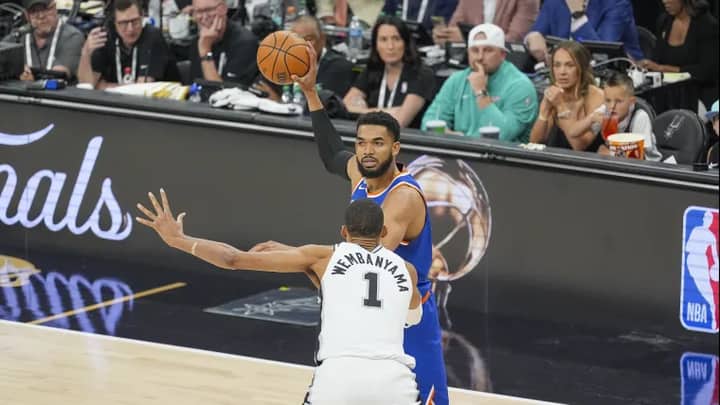 NBA Finals Game 2 takeaways: Karl-Anthony Towns has been series MVP, Victor Wembanyama forced things late