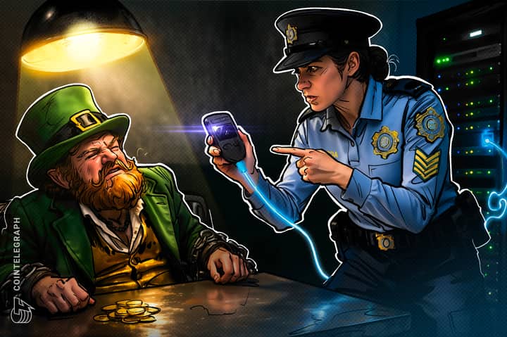Irish authorities seize another 500 Bitcoin, bringing 2026 total to 1,500 BTC