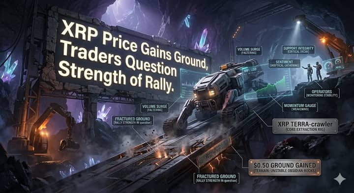 XRP Price Gains Ground, Traders Question Strength of Rally