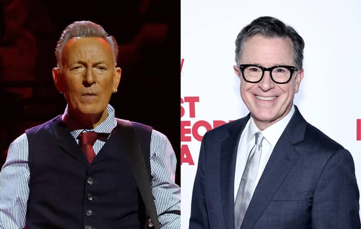 Bruce Springsteen hails Stephen Colbert as “the first guy in America who lost his show because we got a president who can’t take a joke”