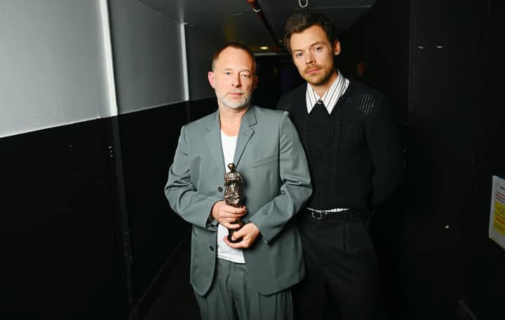 Harry Styles says he lost his virginity to Radiohead’s ‘Talk Show Host’ – check out his full speech in tribute to Thom Yorke at the Ivor Novellos 2026