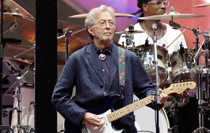 Eric Clapton ends gig early after having object thrown at his chest