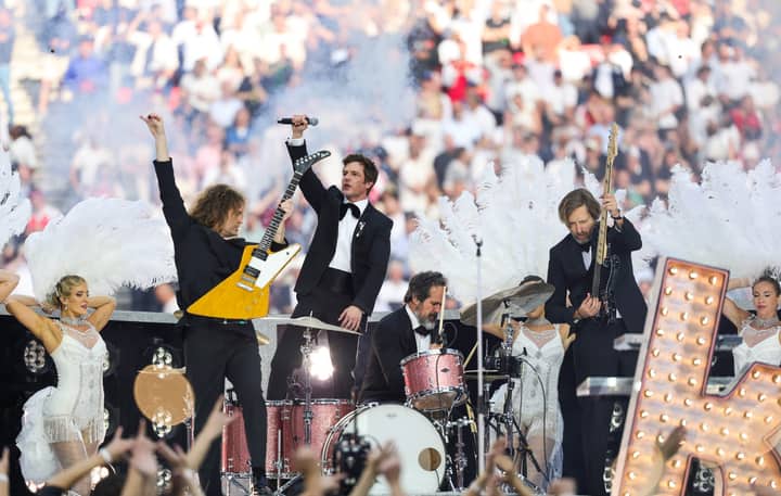 Watch The Killers perform live at 2026 UEFA Champions League Final kick off show