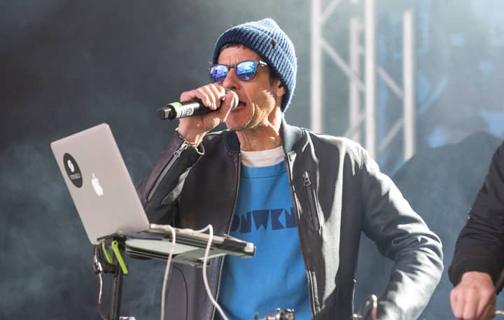 Watch Mike D perform Beastie Boys songs with sons at surprise gig