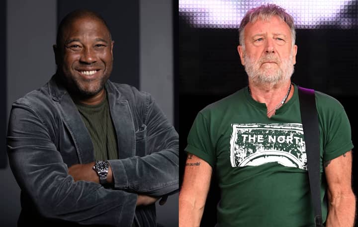 Watch John Barnes join Peter Hook to rap on New Order’s ‘World In Motion’ in Manchester