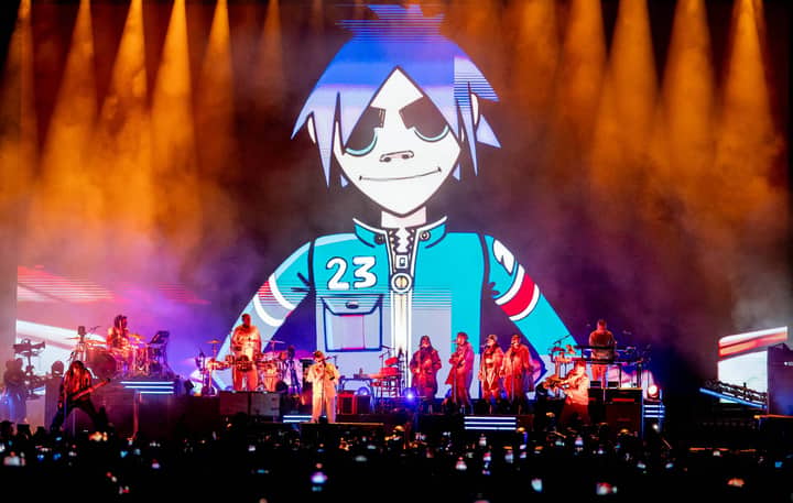 Gorillaz introduced at Primavera Sound by Palestinian activist Aarab Barghouti