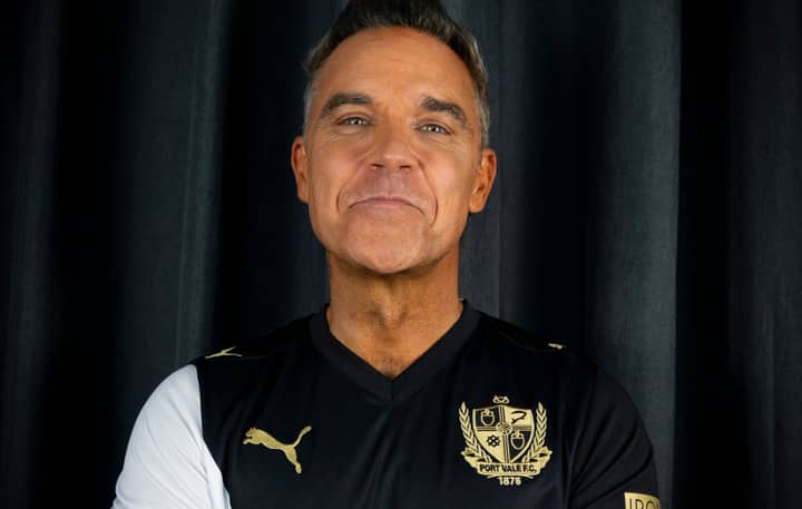 Robbie Williams named Port Vale FC’s official front-of-shirt partner and Foundation Ambassador