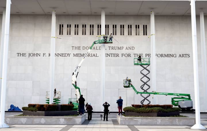 Kennedy Center staff start removing all references to Donald Trump